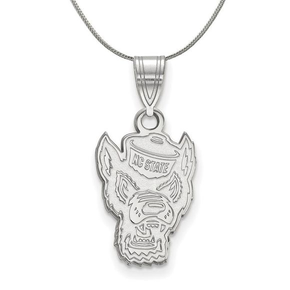 Sterling Silver North Carolina Medium Necklace - 20 Inch